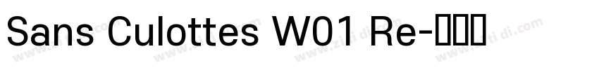 Sans Culottes W01 Re字体转换